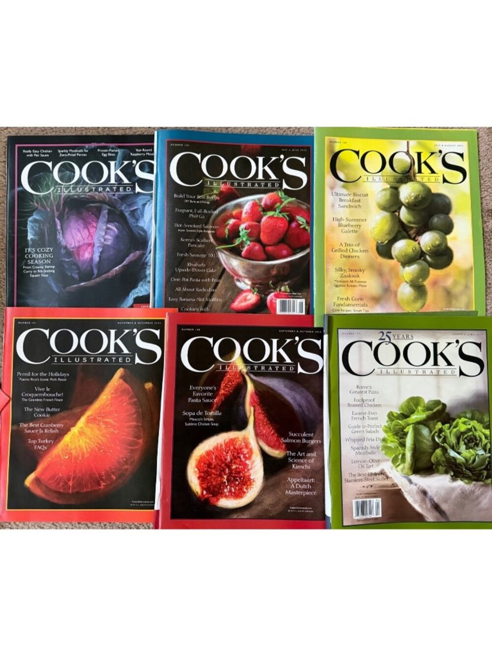 Lot Of 44 Cooks Illustrated Magazines  plus 1 Cooks Country Magazine